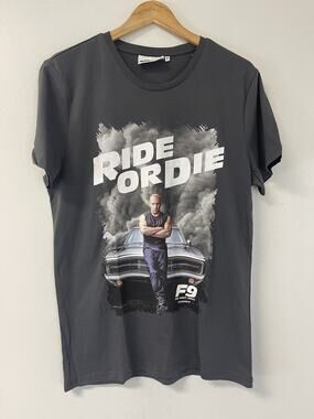 Fast and Furious Shirt Mens Large Ride Or Die Tee Gray Toretto Family N258